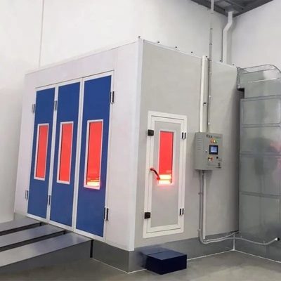 50HZ 3Ph Vehicle Paint Booth 30kW EPS Wall Metal Paint Booth