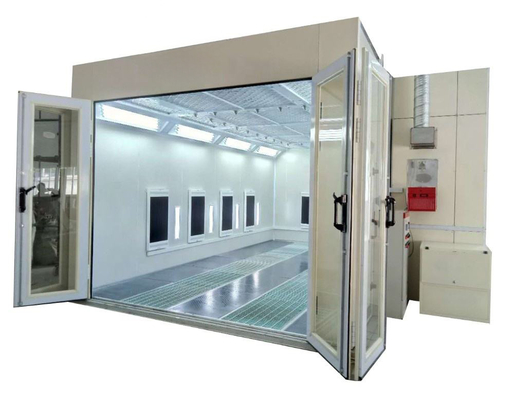 Square Tube Welding and Aluminum Frame for Air Unit Installation in Spray Booth