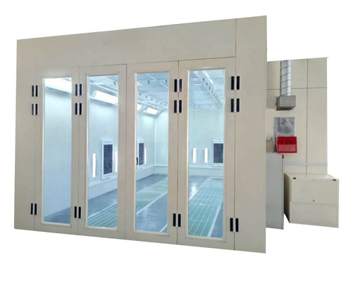 Square Tube Welding and Aluminum Frame for Air Unit Installation in Spray Booth