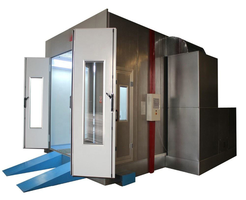 Square Tube Welding and Aluminum Frame for Air Unit Installation in Spray Booth