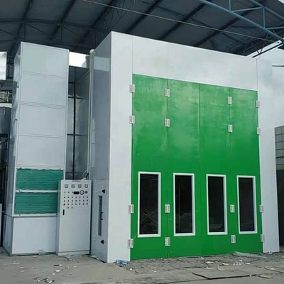 Spray Booth with Controlled Air Distribution and Aluminum Frame for Paint Application
