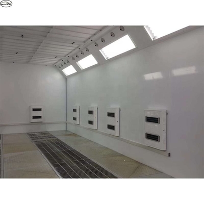 Spray Booth with Controlled Air Distribution and Aluminum Frame for Paint Application