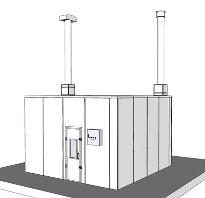 Advanced Ventilation Auto Paint Mixing Rooms Dust Extraction Systems For Materials