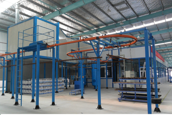 Metallic Products Fully Automated Powder Coating Line for Industrial Coating Production