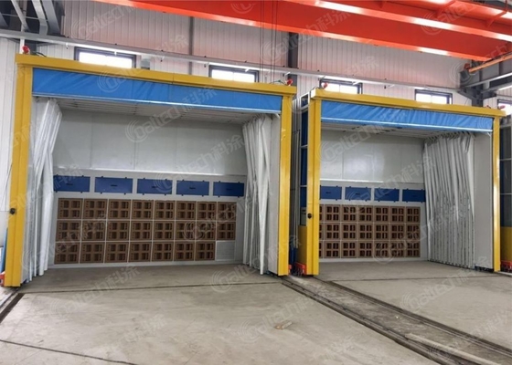 New Industrial Retractable Spray Booth Paint Booth For Heavy Duty Painting