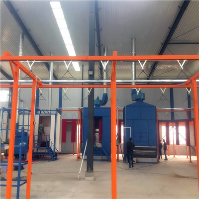 Robuuste overheadconveyor verticale poedercoating lijn conveyor verf lijn voor consistente coating