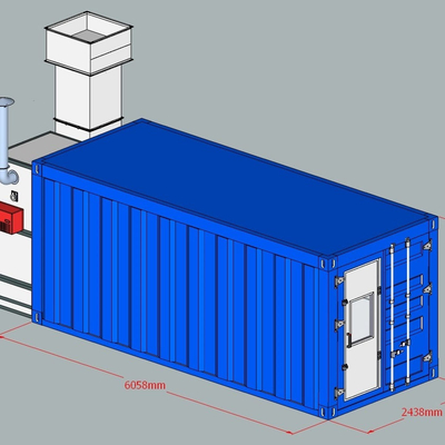 Behoorlijke mobiele container spray booth verf booth systemen voor automotive reparatie en afwerking