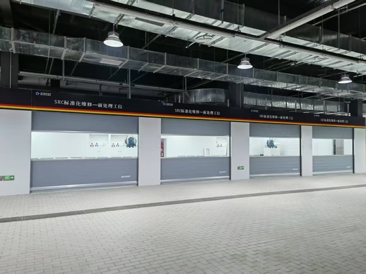 Slijpruimte met elektrisch gas Dieselbrander Verwarmingssysteem Sproeibooths Autoslijpruimte Autopreparatieruimte