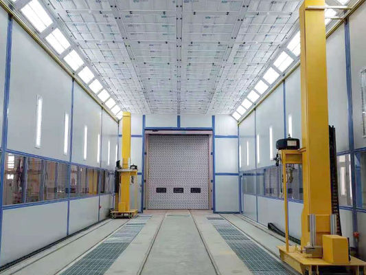 Dieselverwarmde baksystemen voor grote sproeibooths voor de herverwerking van commerciële vloot