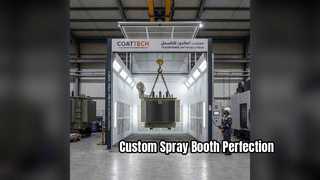 CoatTech aangepaste spuitcabine voor transformatoren