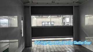 Snelle snelrolluikdeur van PVC voor spuitcabines en werkplaatspassages